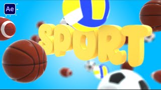 3D Sport TV Intro Animation in After Effects Tutorials | Element 3D
