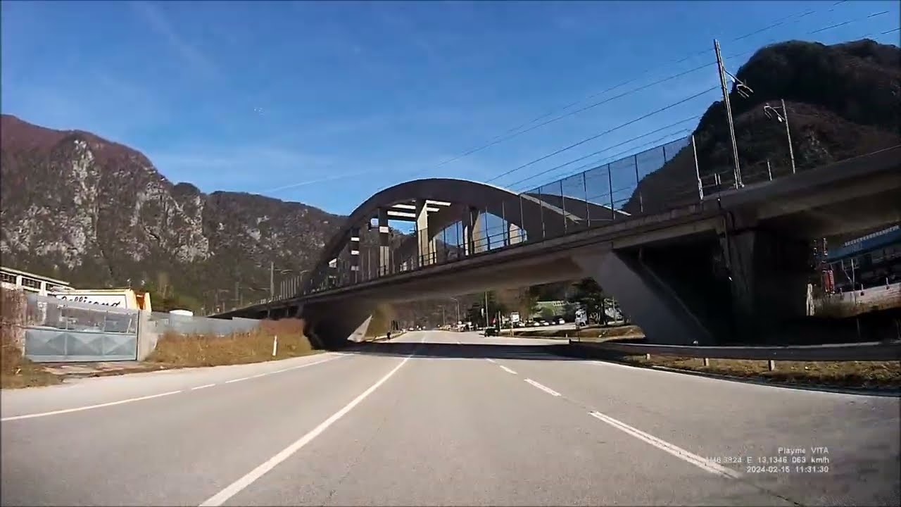 Portis - Carnia. SS 13.  Friuli-Venezia Giulia. Italia