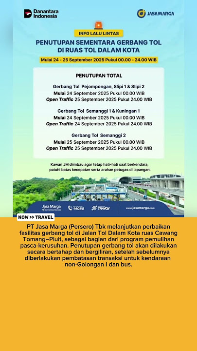 Jasa Marga lanjutkan perbaikan fasilitas gerbang tol di Jln Tol Dalam Kota ruas Cawang–Tomang–Pluit