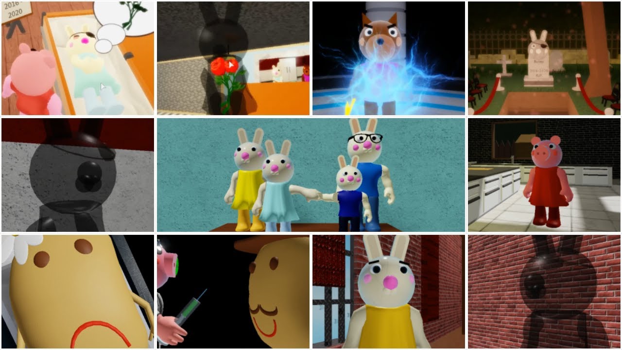 Roblox Piggy Bunny S Funeral All Cutscenes Youtube - roblox piggy bunny death