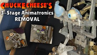 Chuck E. Cheese Animatronic 3-Stage Removal *Rare Footage*