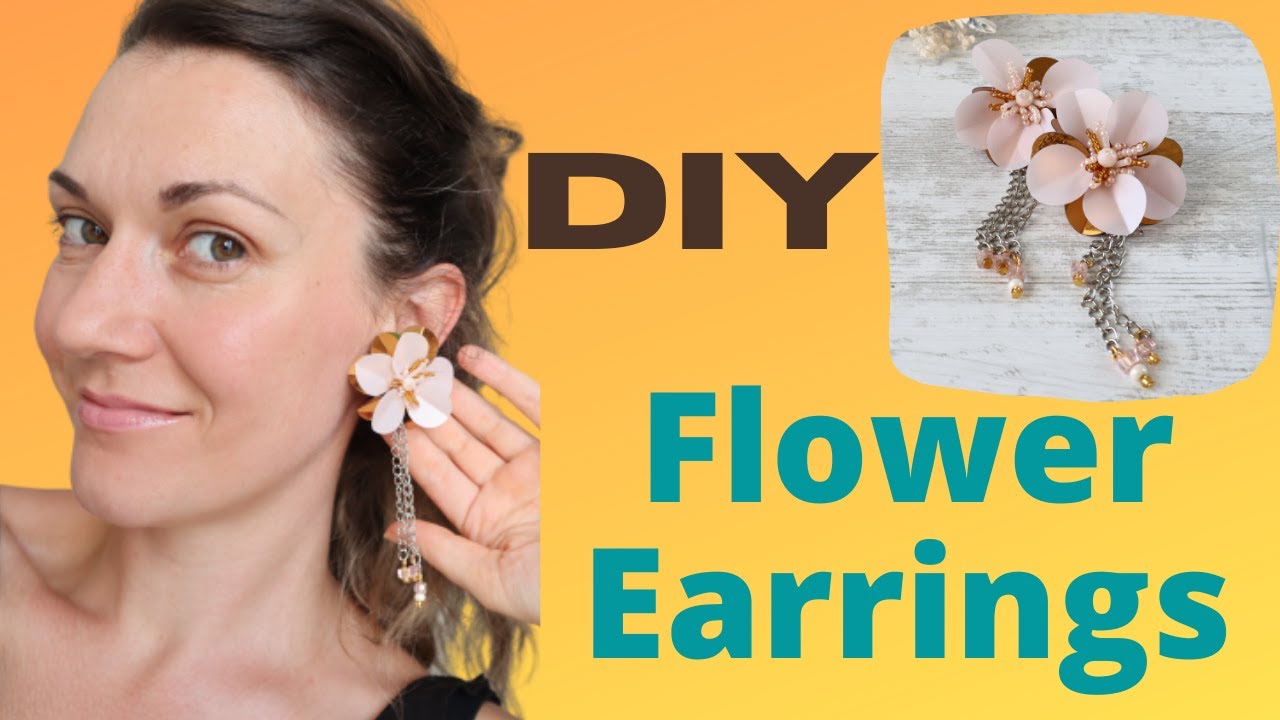 DIY Silk Floral Earrings  The Next Fashion Trend  Green Wedding Shoes