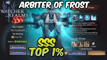 Arbiter of Frost SSS Run | Watcher of Realms