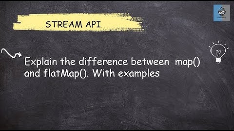 Difference between map and flatMap || Java Interview