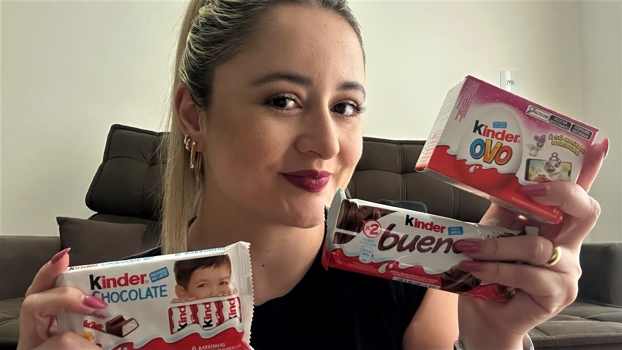 ASMR: COMENDO CHOCOLATES KINDER