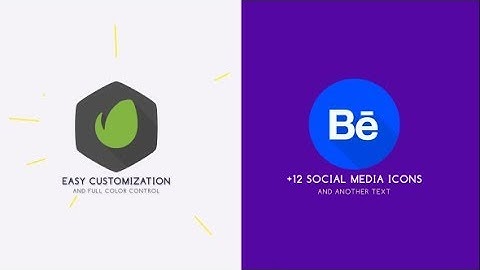 After Effects Template: Flat Logo Animation