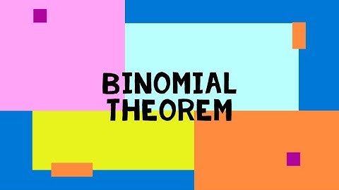 BINOMIAL THEOREM EXERSICE-6(a)  2ND ROMAN #4k60fps