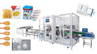 Automatic Bag Counting Cartoning Packing System #cartoningmachine #packagingmachine