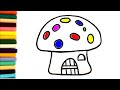 Como desenhar um cogumelo | How to draw a mushroom