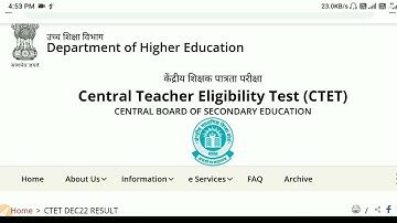 CTET December 2022 Result Declared | Check Your Result and Share Your Marks