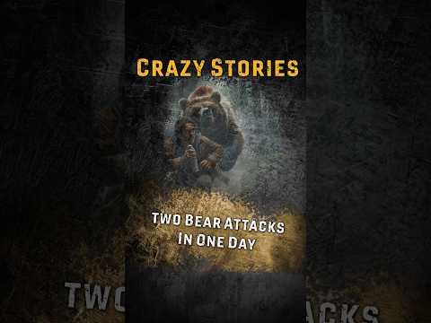 Two bear attacks in One day… crazy story 🤯 #outdoors #wildanimals #hunting