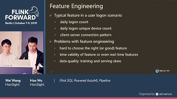 Flink SQL Powered AutoML Pipeline - Wei Wang & Hao Wu