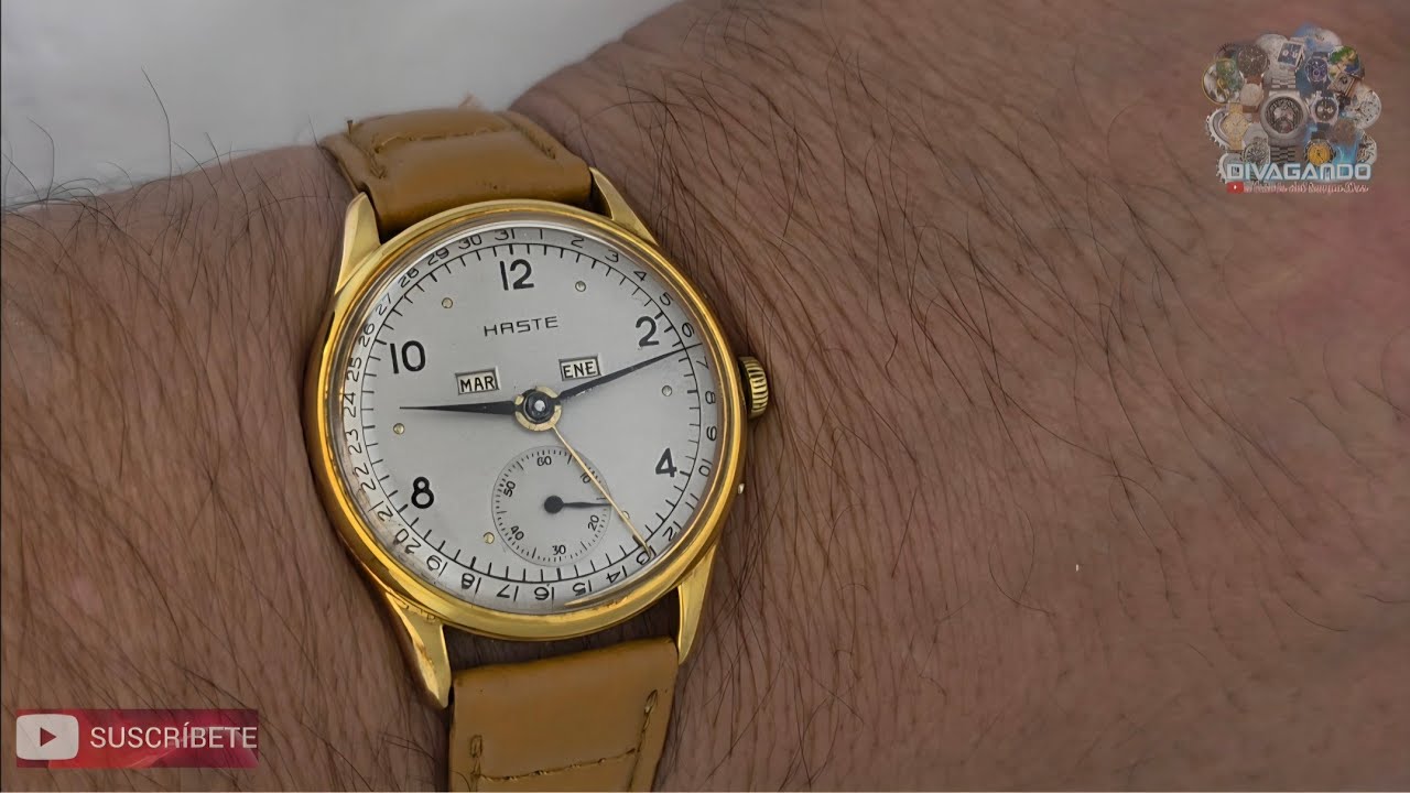 Haste Triple Calendar Watch Caliber 25409-17 Jewels, Manual Wind