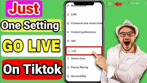 (just 1 setting)🔴how to go live on tiktok 2025  | go live on tiktok without a thousand followers