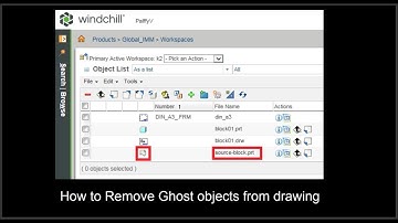 Creo tutorial: Remove Ghost object from drawing