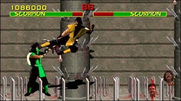 Mortal Kombat Revision 4.0 T-Unit Scorpion Reptile Battle (60FPS)