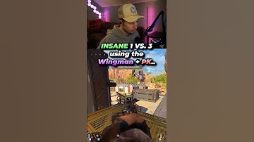 INSANE 1 VS. 3 using the Wingman + PK in Apex Legends #apexlegends #apexlegendsclips #apexclips