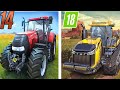 graphics comparison Fs14 vs fs18 | farming simulator gameplay Timelapse