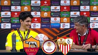 Reaction Mendilibar and yassine Bono | Europa League winning press conference | Sevilla 1-1 Roma