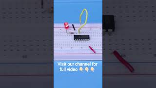 NOT Gate on Breadboard 🔥 | Digital Electronics Basics #shorts