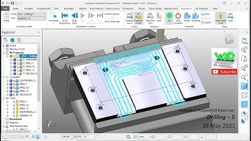 Autodesk Powermill Exercise - Drilling 5