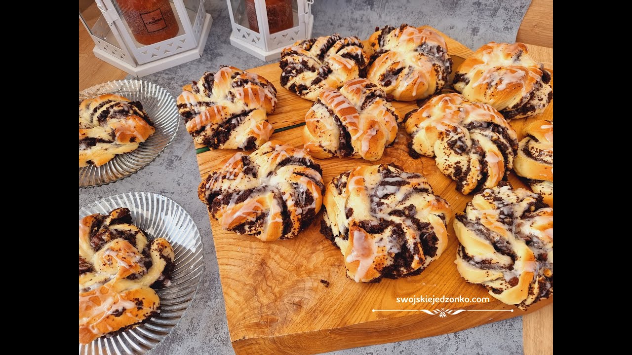 Bułeczki z makiem, mocno nadziane, mięciutkie i wilgotne, pyszne... #bułekizmakiem #mak #deser