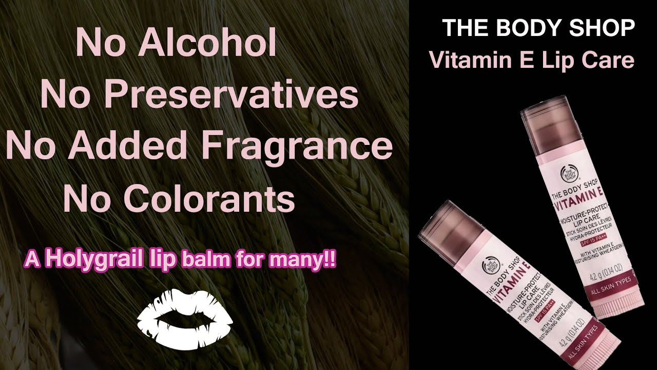 The BODY SHOP Vitamin E Lip Care YouTube