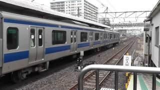 [FHD]常磐線E531系中距離電車到着 我孫子