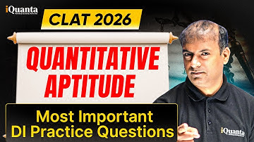 CLAT 2026 Quantitative Aptitude LIVE Session |Most Important Quants Questions Revision for CLAT 2026