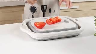 House of Quirk 3 in 1 Multifunction Kitchen Kit Collapsible Cutting Board