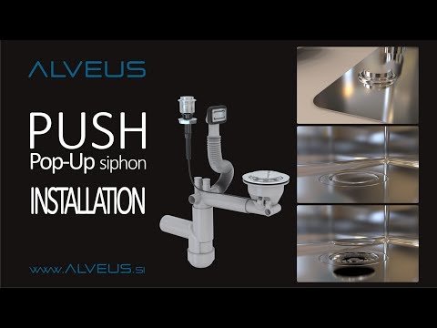 How to install Alveus PUSH Pop UP siphon