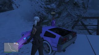 Grand Theft Auto V_FORMA CORRECTA DE MATAR AL YETI_SÚBETE AL TECHO DEL COCHE Y NO TE MATARÁ