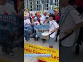 Happy birthday, Messi! Fans gather outside the team Argentina hotel in Kansas City to wish Lionel...