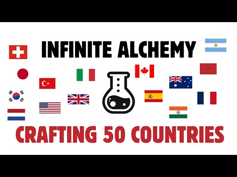 Infinite Alchemy: Crafting 50 Countries (more countries in the first comment)