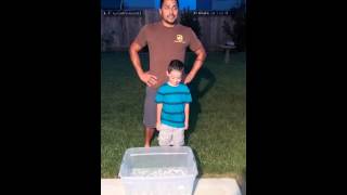 Dad And 4 Year Old Son - Als Ice Water Challenge
