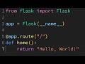 Creating a Scalable Flask Web Application From Scratch: Setting Up & Running Flask