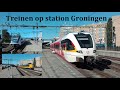 Treinen op station Groningen