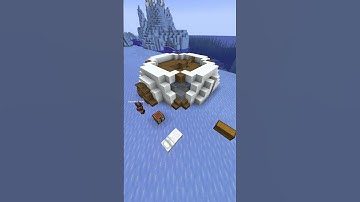 Building a Rustic Igloo in Minecraft ❄️🏠 | Timelapse #minecraft #gaming  #minecraftbuilding