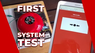 Fire Alarm System Test | A bell and a python script