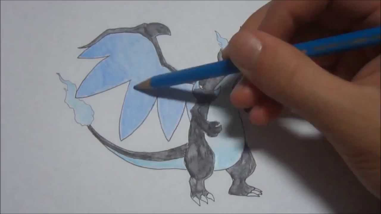 Tutorial de Desenho Mega Charizard X