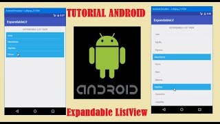 TUTORIAL ANDROID   Lista Expandible o Expandable ListView