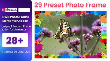 BWD Photo Frame Elementor addon tutorial