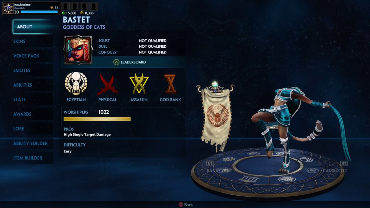 Bastet - Smite Ability/Item build (patch 4.11)