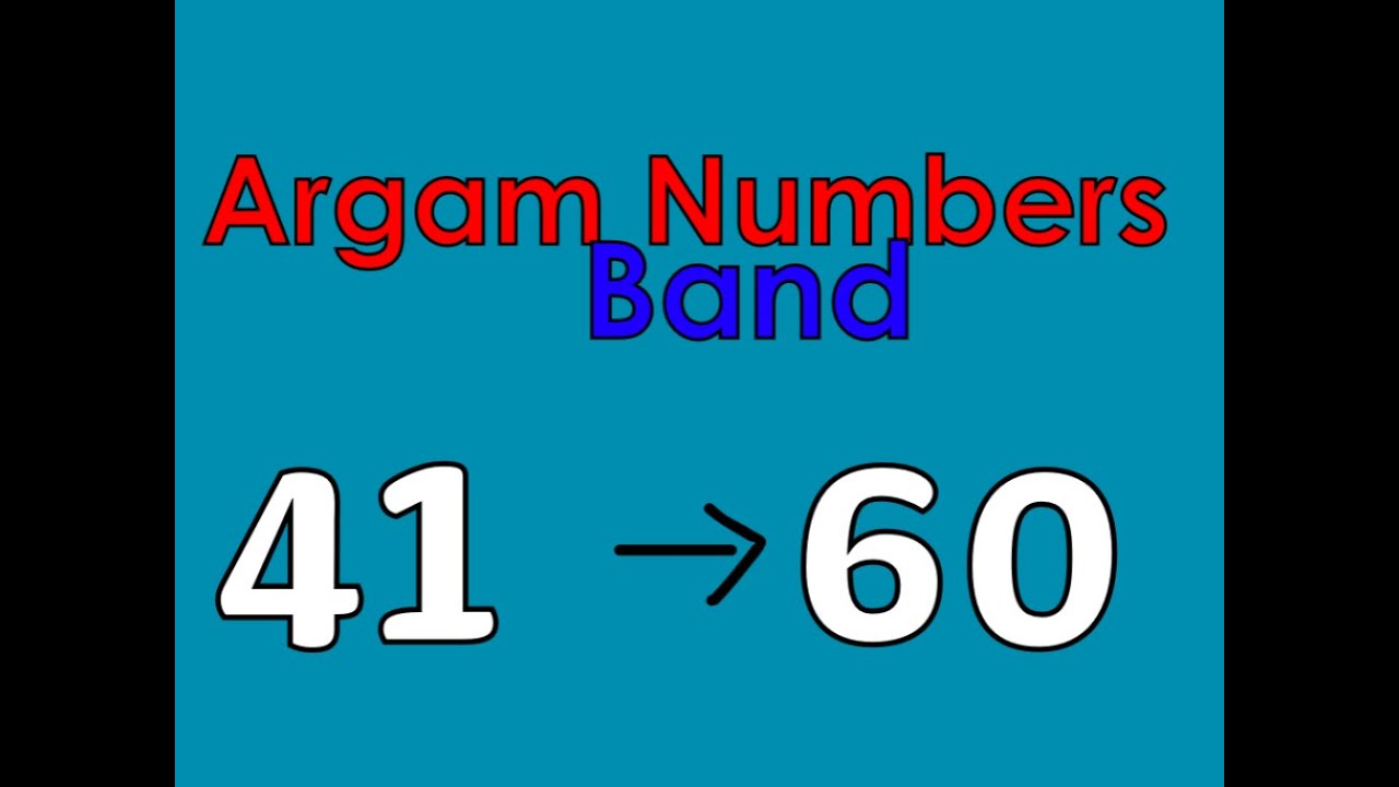 Agam Numbers Band: 41 to 60