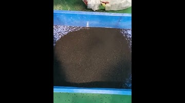 rubber granules  sorting video;  rubber particle seperating machine;