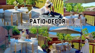 TRANSFORMACIÓN de mi  PATIO, Deck | Nueva🪴DECORACIÓN | Ideas Para Decorar| NadyVlog