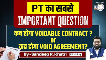 Contract: Indian Contract Act, 1872 | Voidable Contract or Void Agreement | StudyIQ Judiciary