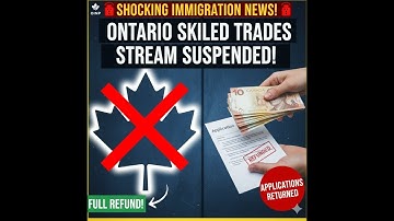 OINP Express Entry Skilled Trades Stream SUSPENDED: Applications Returned & Fees Refunded