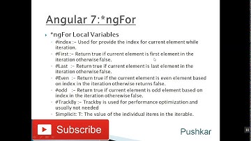 Angular 7 Tutorial   video  16   *ngFor
