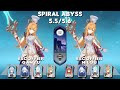 Spiral Abyss 5.5/5.6 | C0 Escoffier Ganyu & C0 Escoffier Nilou | Floor 12-9⭐| Genshin Impact
